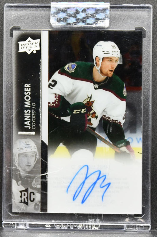 2021-22 Upper Deck Clear Cut Rookie Janis Moser CC-JM Coyotes RC Auto 1566