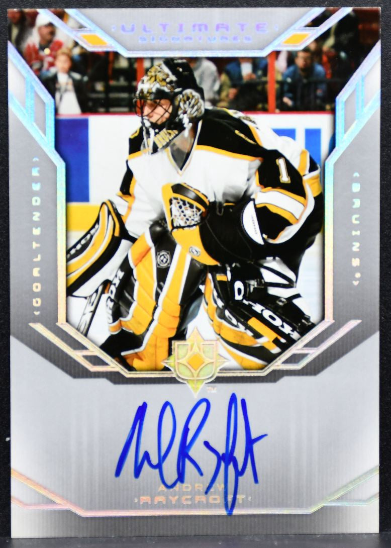 2004-05 Upper Deck Ultimate Collection Auto Andrew Raycroft Bruins Auto 3739