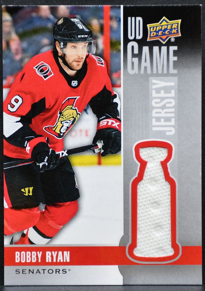 2019-20 Upper Deck Series 1 UD Game Jersey Bobby Ryan GJ-BR Senators Jersey 3260