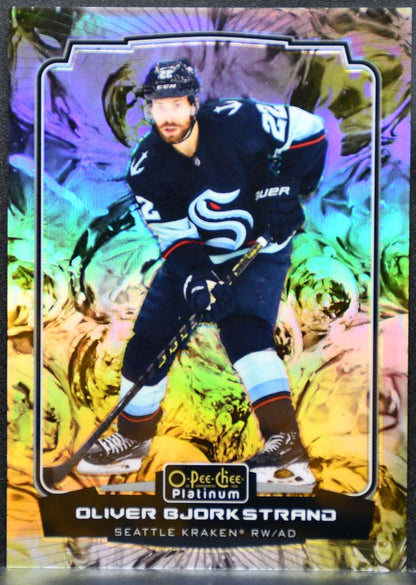 2022-23 O-Pee-Chee Platinum Liquid Metal Oliver Bjorkstrand 107 Kraken /349 8011