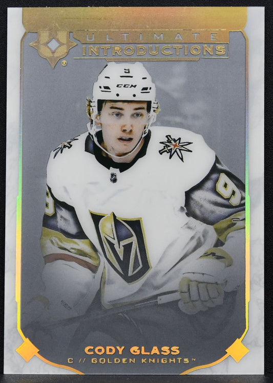 2019-20 UD Ultimate Collection Introductions Cody Glass UI-10 Golden Knights RC 8952