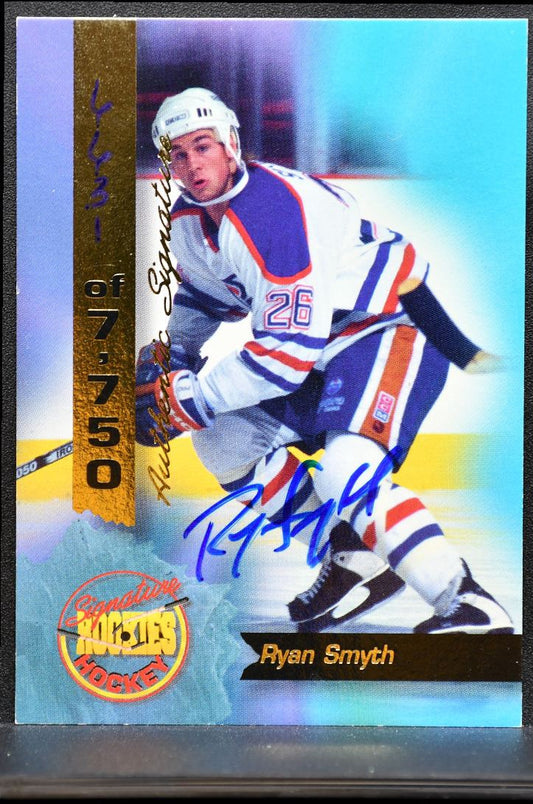 1994-95 Signature Rookies Hockey Auto Ryan Smyth 31 Edmonton Oilers RC Auto 2063