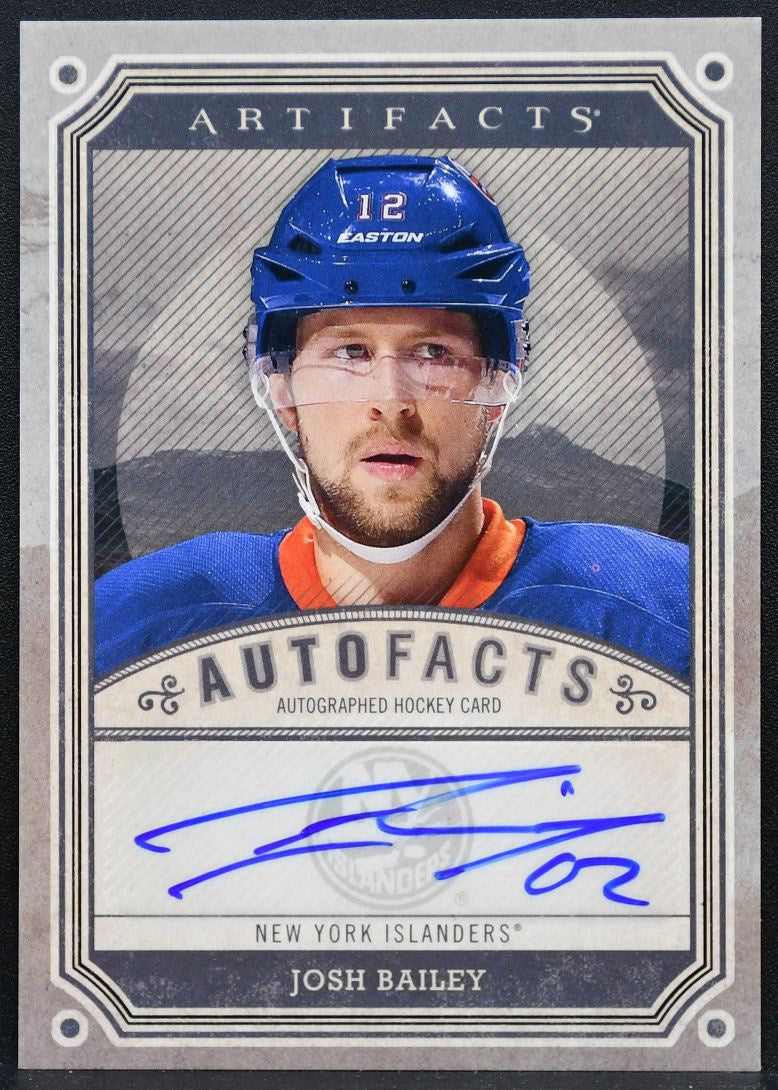 2013-14 Upper Deck Artifacts Autofacts Josh Bailey A-JB Islanders Auto 7945