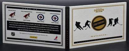 2012-13 Panini Contenders Matchups Doan/Bissonnette/Kane/Klingberg Auto