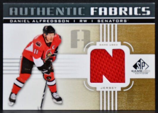 2011-12 SP Game Used Authentic Fabrics Alfredsson AF-DA Senators Jersey 3329