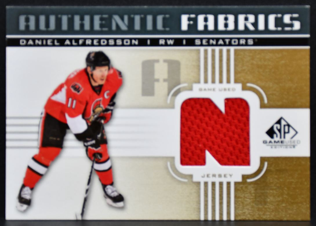 2011-12 SP Game Used Authentic Fabrics Alfredsson AF-DA Senators Jersey 3329