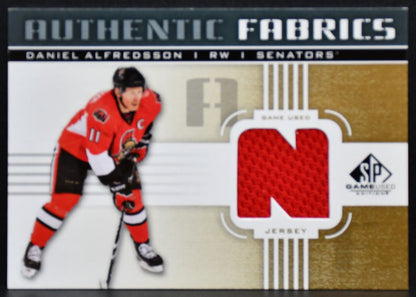 2011-12 SP Game Used Authentic Fabrics Alfredsson AF-DA Senators Jersey 3329