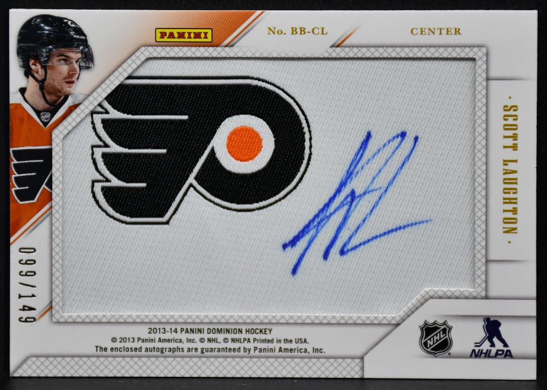 2013-14 Panini Dominion Back-To-Back Coyle / Laughton BB-CL RC Auto Patch 4167