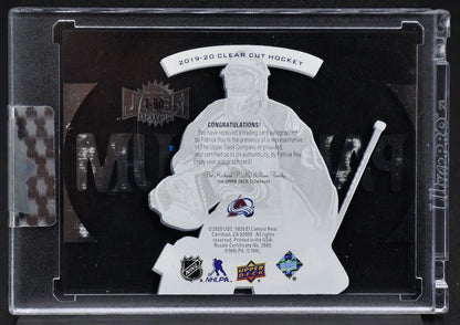 2019-20 UD Clear Cut Metal Palladium Patrick Roy SC-PR Colorado Avalanche Auto