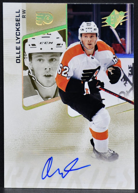 2022-23 SPx Rookies Autograph Olle Lycksell 159 Philadelphia Flyers RC Auto 5587
