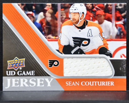 2020-21 Upper Deck Series 1 UD Game Jersey Sean Couturier Flyers Jersey 3117