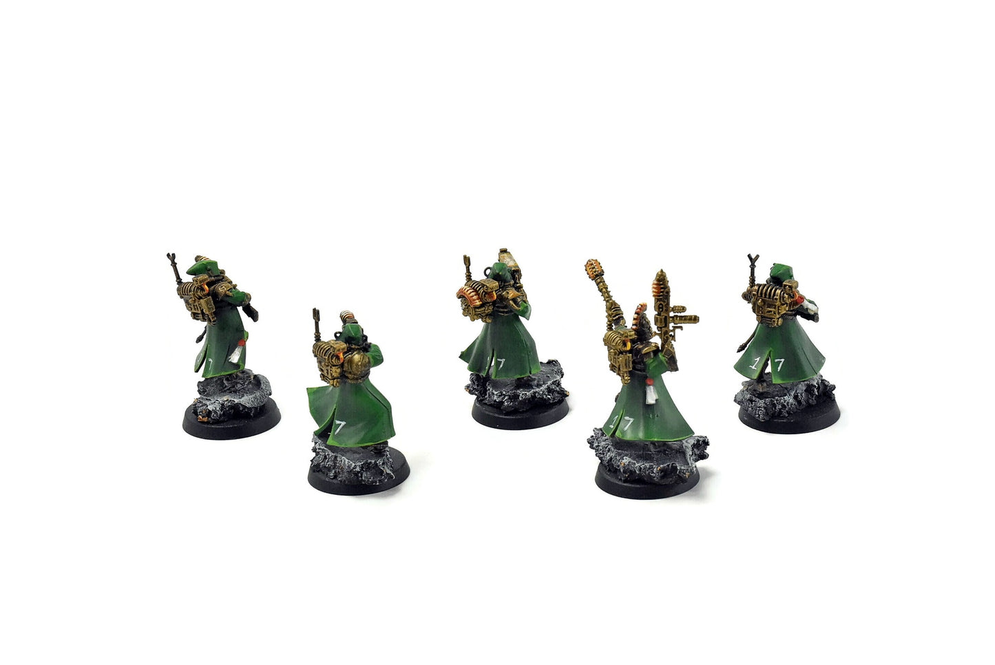 ADEPTUS MECHANICUS 5 Skitarii Vanguard #14 BIEN PEINT Warhammer 40k