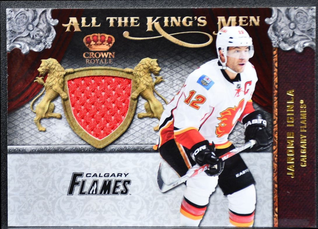 2011-12 Panini Crown Royale All The Kings Men Memorabilia Iginla Jersey 0611