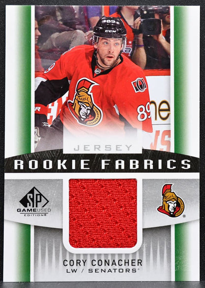 2013-14 SP Game Used Rookie Fabrics Cory Conacher RF-CO Senators RC Jersey 3759