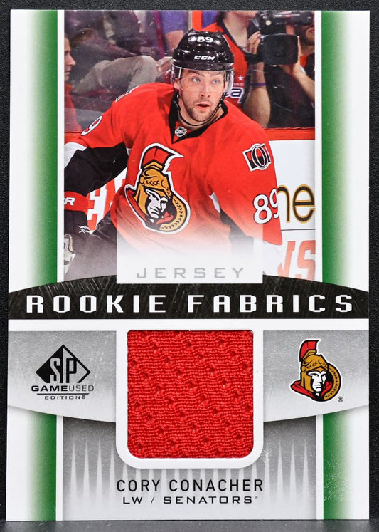 2013-14 SP Game Used Rookie Fabrics Cory Conacher RF-CO Senators RC Jersey 3759