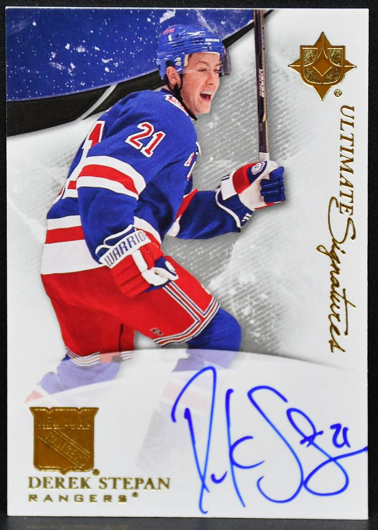 2010-11 UD Ultimate Collection Signatures Derek Stepan US-DS Rangers Auto 6108