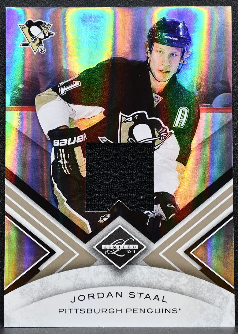 2010-11 Panini Limited Mirror Silver Jordan Staal Penguins 114/199 Jersey 6502