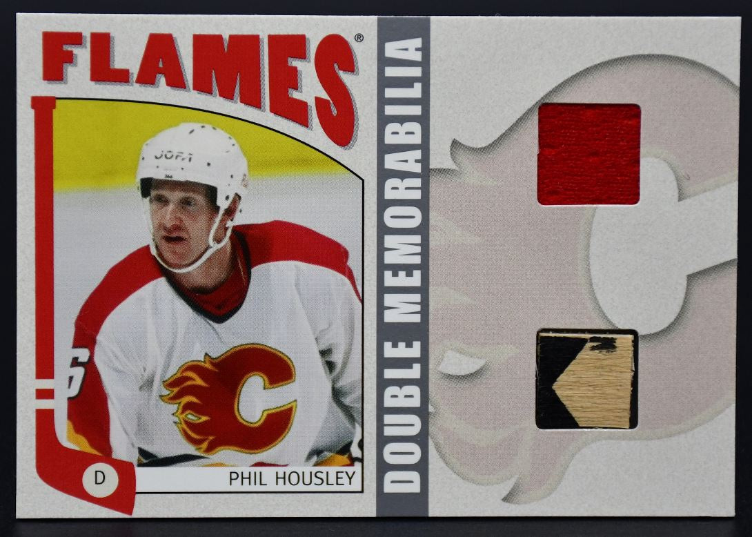 Collection 2004-05 « In The Game Franchises Double Memorabilia » : bâton et maillot de Phil Housley