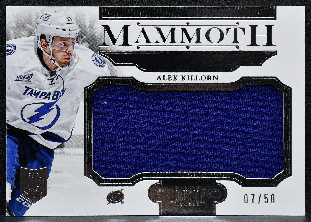 2013-14 Panini Dominion Mammoth Alex Killorn M-AK Lightning 07/50 Jersey 3346