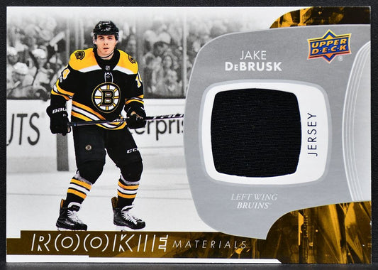 2017-18 UD Series 2 Rookie Materials Jake DeBrusk RM-JD Boston Bruins RC Jersey 3223