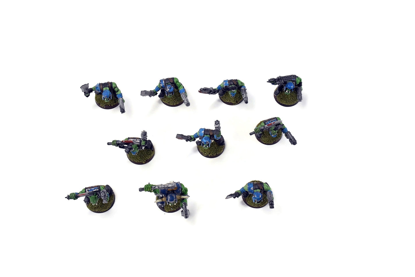 ORKS 10 Orks Boyz #2 WELL PAINTED 40K