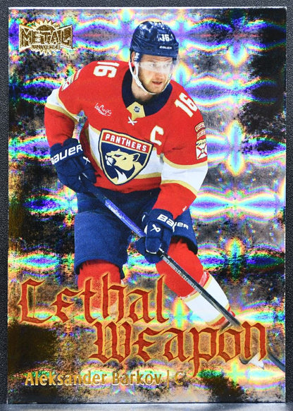 2025-26 SkyBox Metal Universe Lethal Weapon Aleksander Barkov Panthers 9683