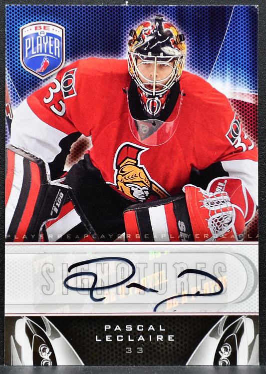 2009-10 Upper Deck Be A Player Signatures Pascal Leclaire Senators Auto 0736