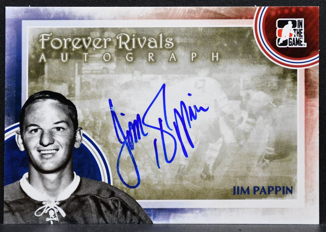 2011-12 In The Game Forever Rivals Autographs Jim Pappin Maple Leafs Auto 9688
