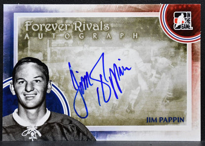 2011-12 In The Game Forever Rivals Autographs Jim Pappin Maple Leafs Auto 9688