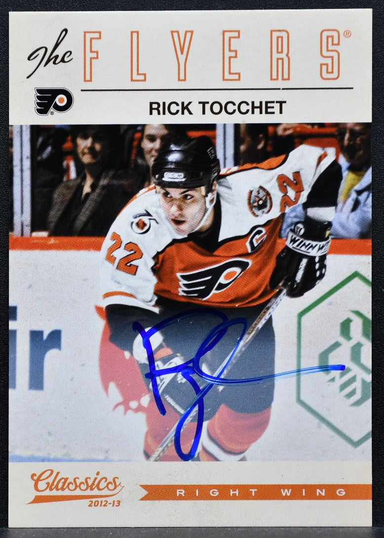 2012-13 Panini Classics Signatures Rick Tocchet 79 Philadelphia Flyers Auto 1078