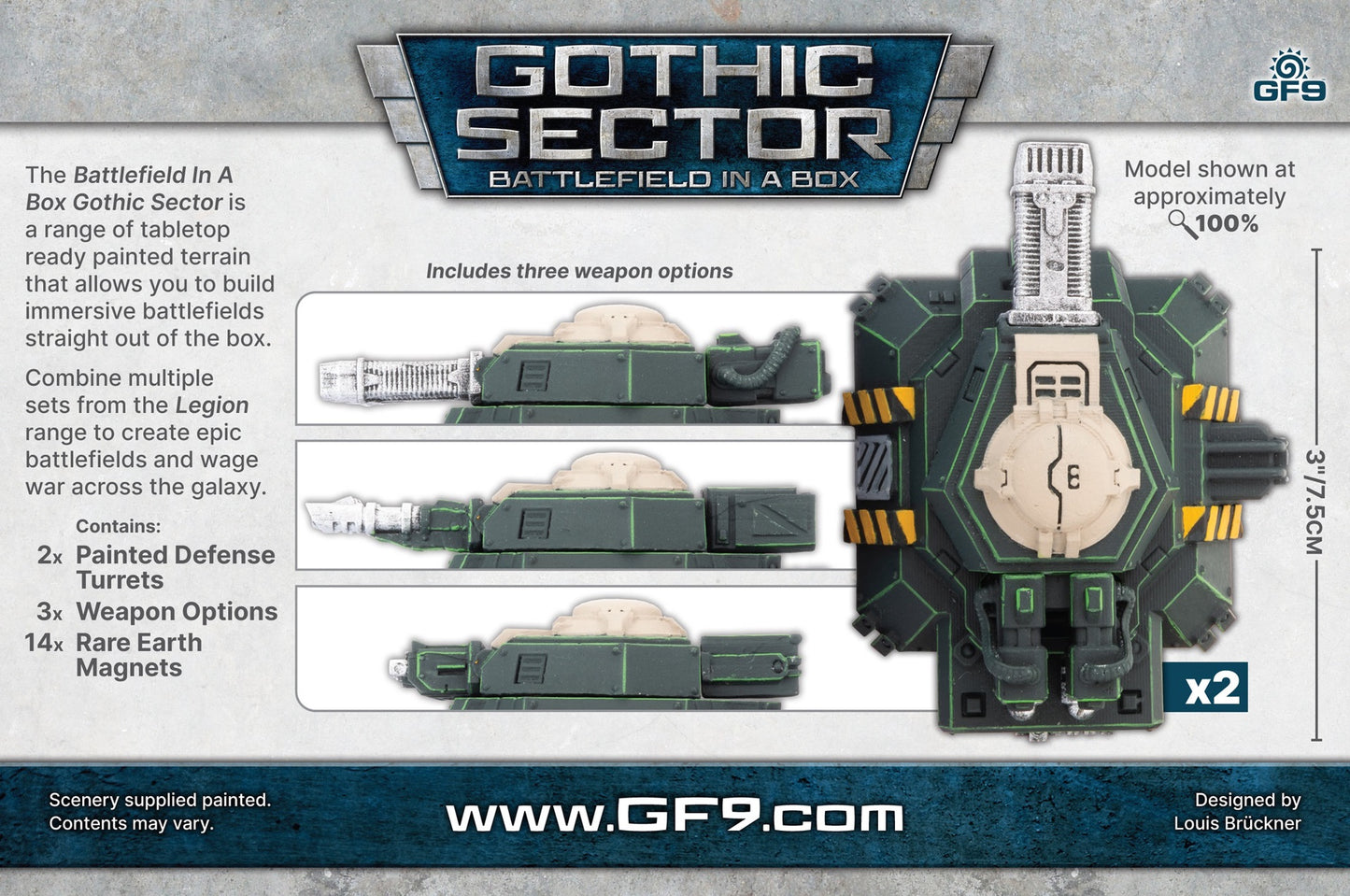 Battlefield In A Box - Gothic Sector Legion Defense Turrets