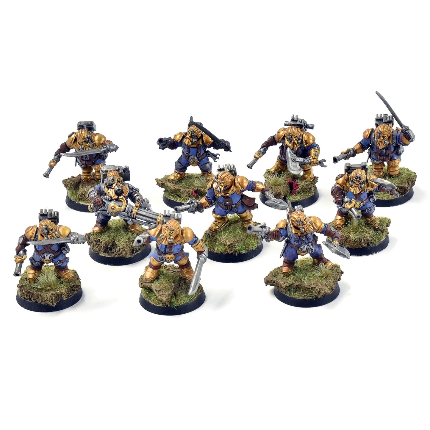KHARADRON OVERLORDS 10 Arkanaut Company #2 WELL PAINTED Sigmar