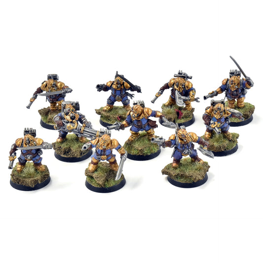 KHARADRON OVERLORDS 10 Arkanaut Company #2 WELL PAINTED Sigmar