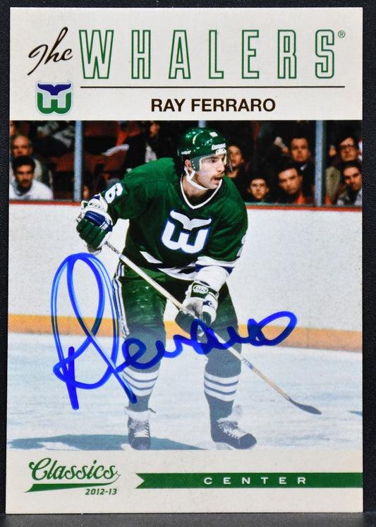 2012-13 Panini Classics Signatures Ray Ferraro 57 Hartford Whalers