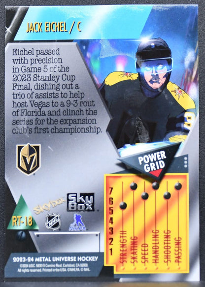 2024-25 SkyBox Metal Universe Jack Eichel RT-18 Vegas Golden Knights 7190