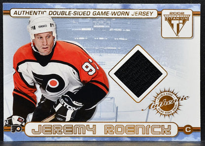 2001-02 Pacific Private Stock Titanium Double-Sided Roenick/Leclaire Jersey 2844