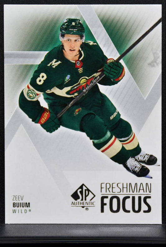 2025-26 SP Authentic Freshman Focus Zeev Buium FF-25 Minnesota Wild RC 9270