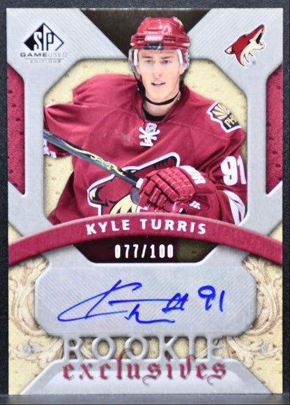 2008-09 SP Game Used Rookie Exclusive Autographs Turris RC Auto 0635