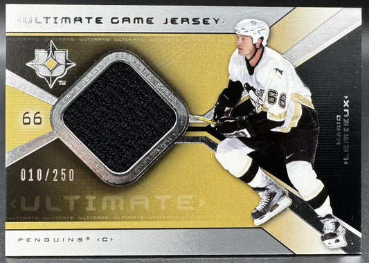 2004-05 UD Ultimate Collection Jerseys Mario Lemieux Pittsburgh Penguins /250