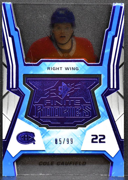21-22 SPx Finite Rookies Platinum Cole Caufield F-2 Montreal Canadiens RC 85/99 5722