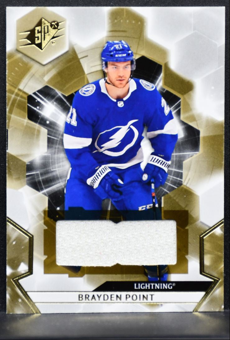 2020-21 SPx Jersey Brayden Point 4 Tampa Bay Lightning Jersey 1434