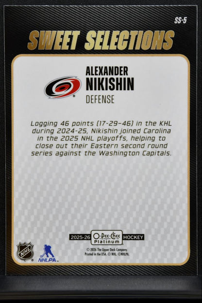 2025-26 O Pee Chee Platinum Sweet Selections Alexander Nikishin RC 7726
