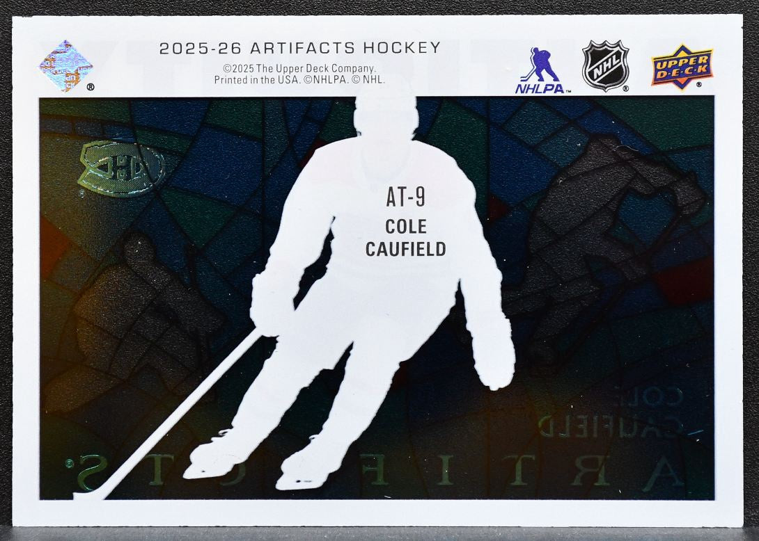 2025-26 Upper Deck Artifacts Antiquity Cole Caufield AT-9 Canadiens 0719