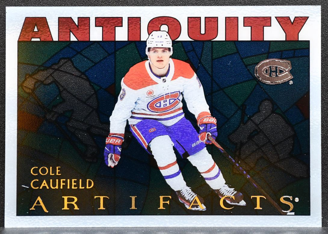 2025-26 Upper Deck Artifacts Antiquity Cole Caufield AT-9 Canadiens 0719