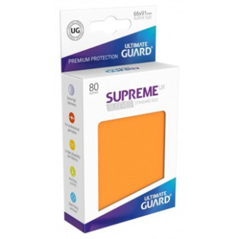 Ultimate Guard Sleeves Supreme Ux Orange 80Ct