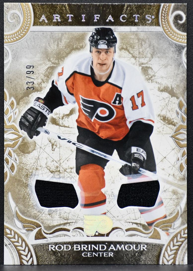 24-25 UD Artifacts Gold Materials Rod Brind'Amour Philadelphia Flyers /99 Jersey 7307
