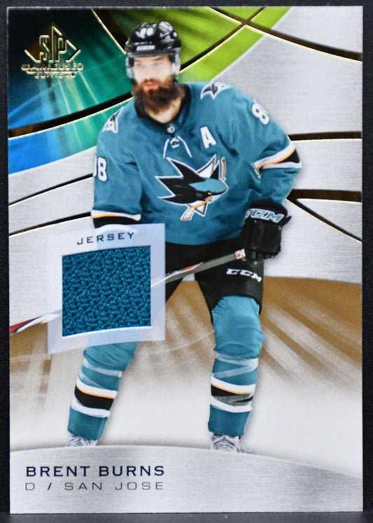 2019-20 SP Game Used Jersey Brent Burns 33 San Jose Sharks Jersey 8753