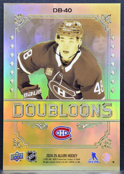 2024-25 Upper Deck Allure Doubloons Lane Hutson DB-40 Montreal Canadiens RC 9102