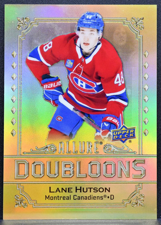 2024-25 Upper Deck Allure Doubloons Lane Hutson DB-40 Montreal Canadiens RC 9102