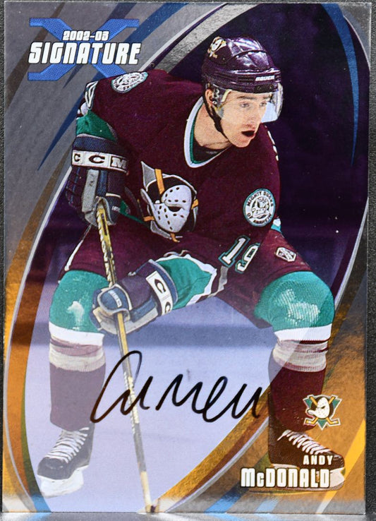 2002-03 BAP Signature Series Auto McDonald Anaheim Mighty Ducks Auto 1721